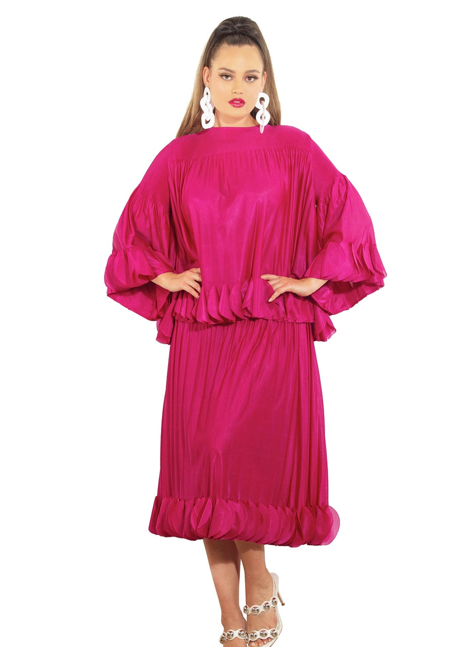 Fuschia Flair Dress