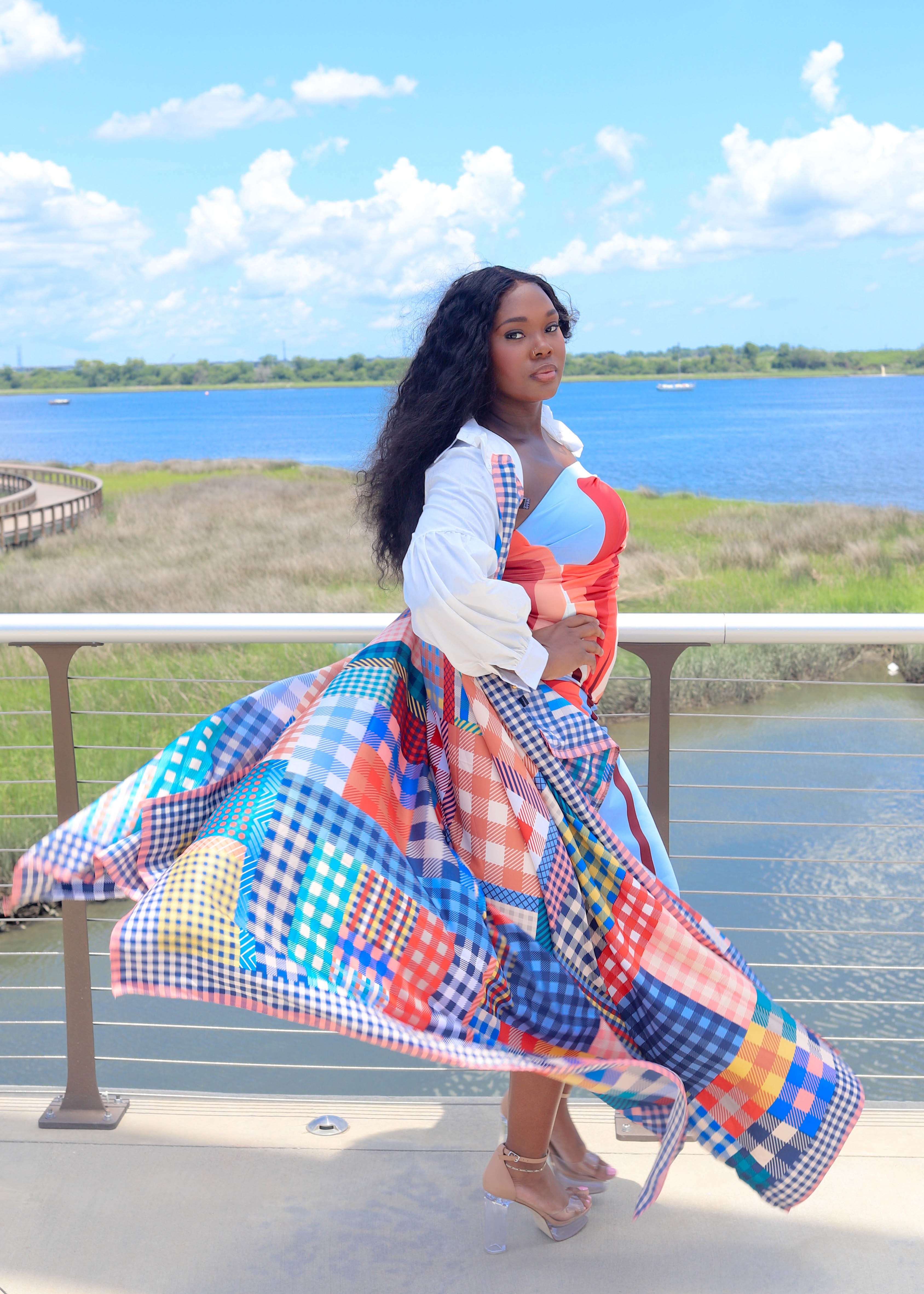 Plaid & Poise Kimono