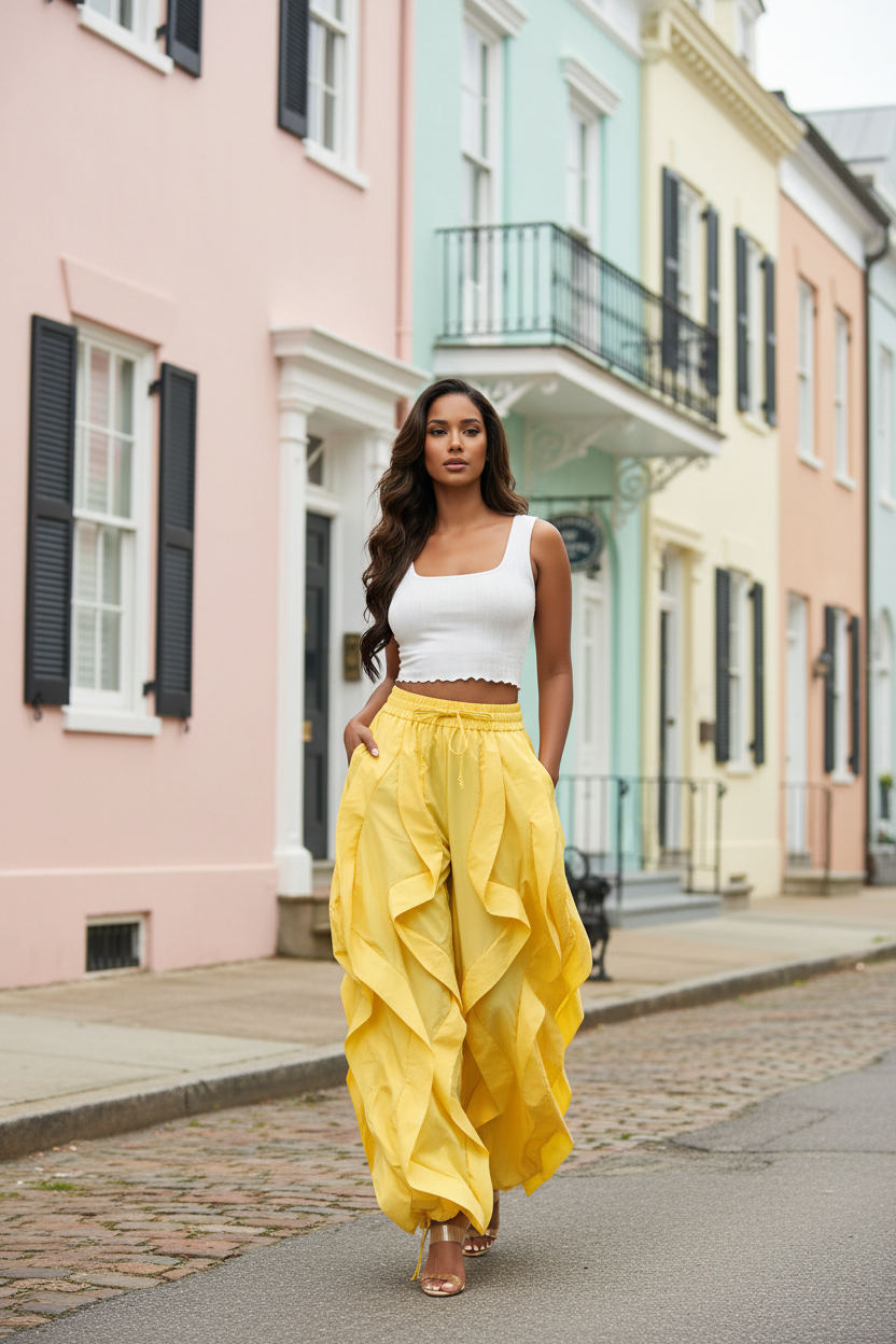 Butter Bloom Statement Pant