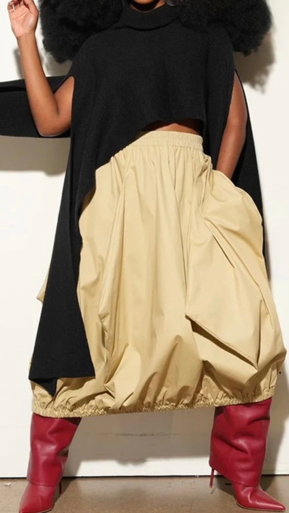 Mock It Up Bell Sleeve Sweater