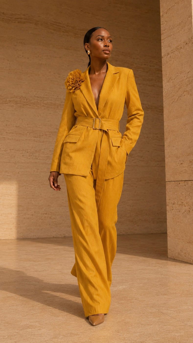 Traje Dorado con Cinturón (Próximamente)