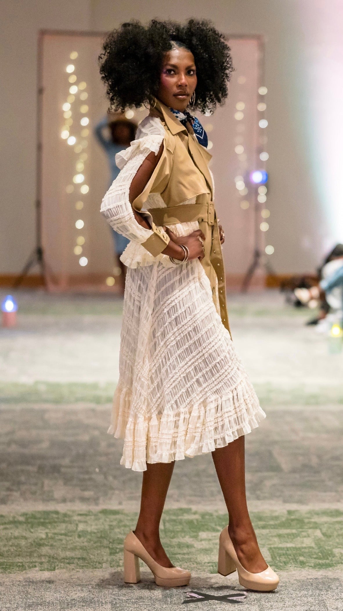 Vestido gabardina Golden Hour