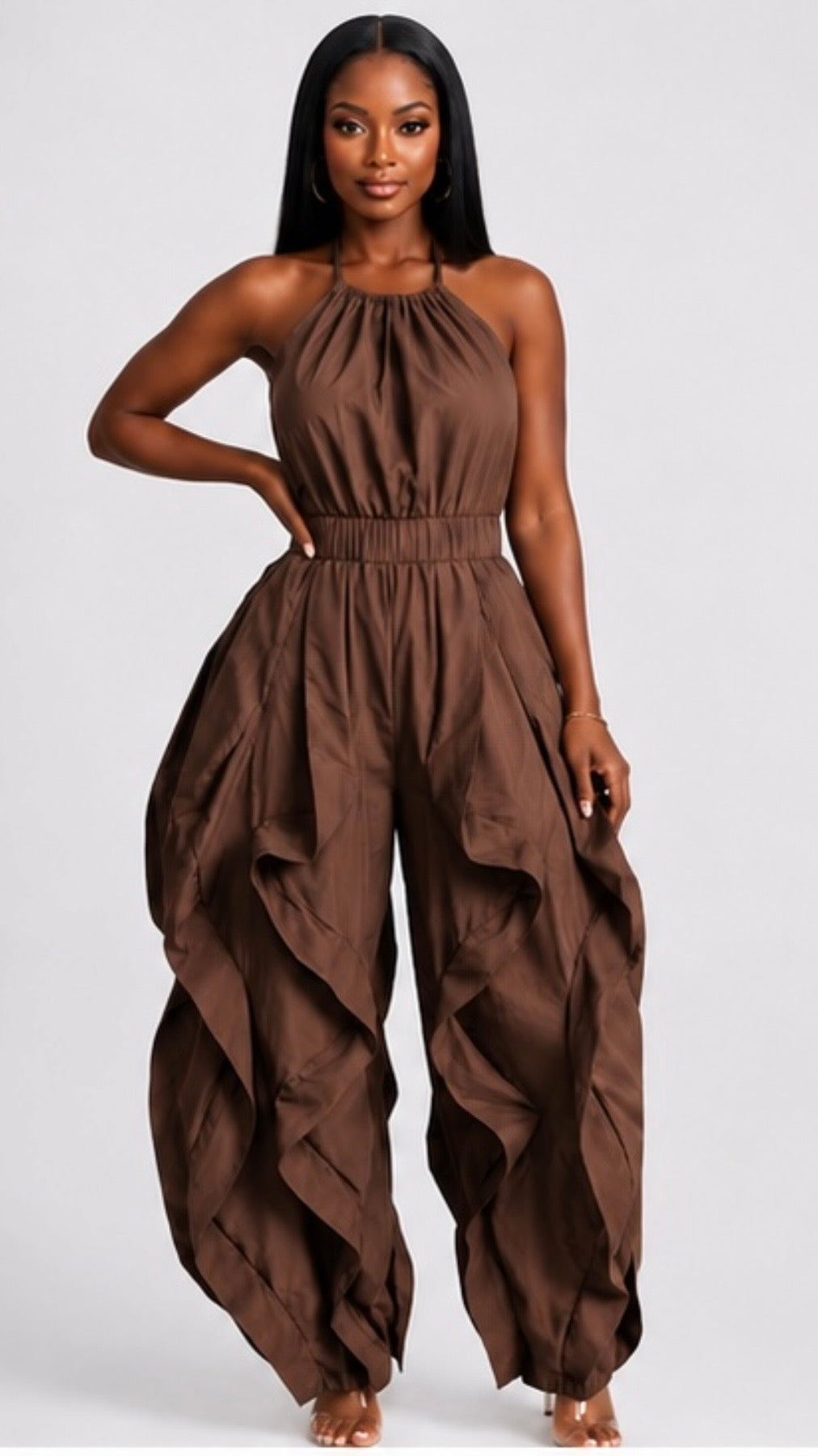 Rhythm & Ruffles Jumper  (Estimated availability: August 31 (brown only) & September 15
Estimated dates are subject to change based on vendor delivery.