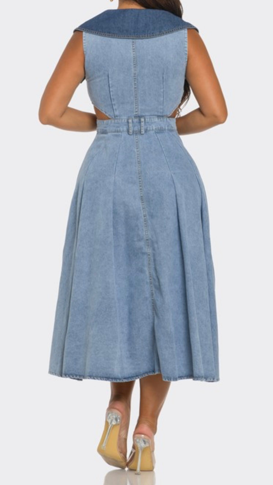 It’s the Buttons Denim Dress