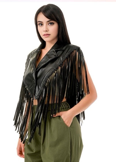 Western Edge Fringe Vest