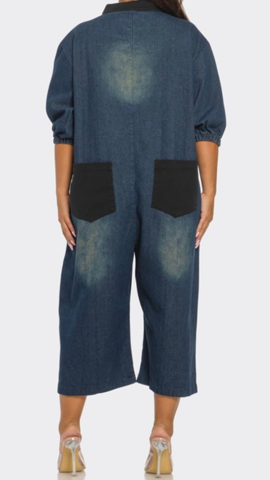 Patch Pocket Denim Jumper