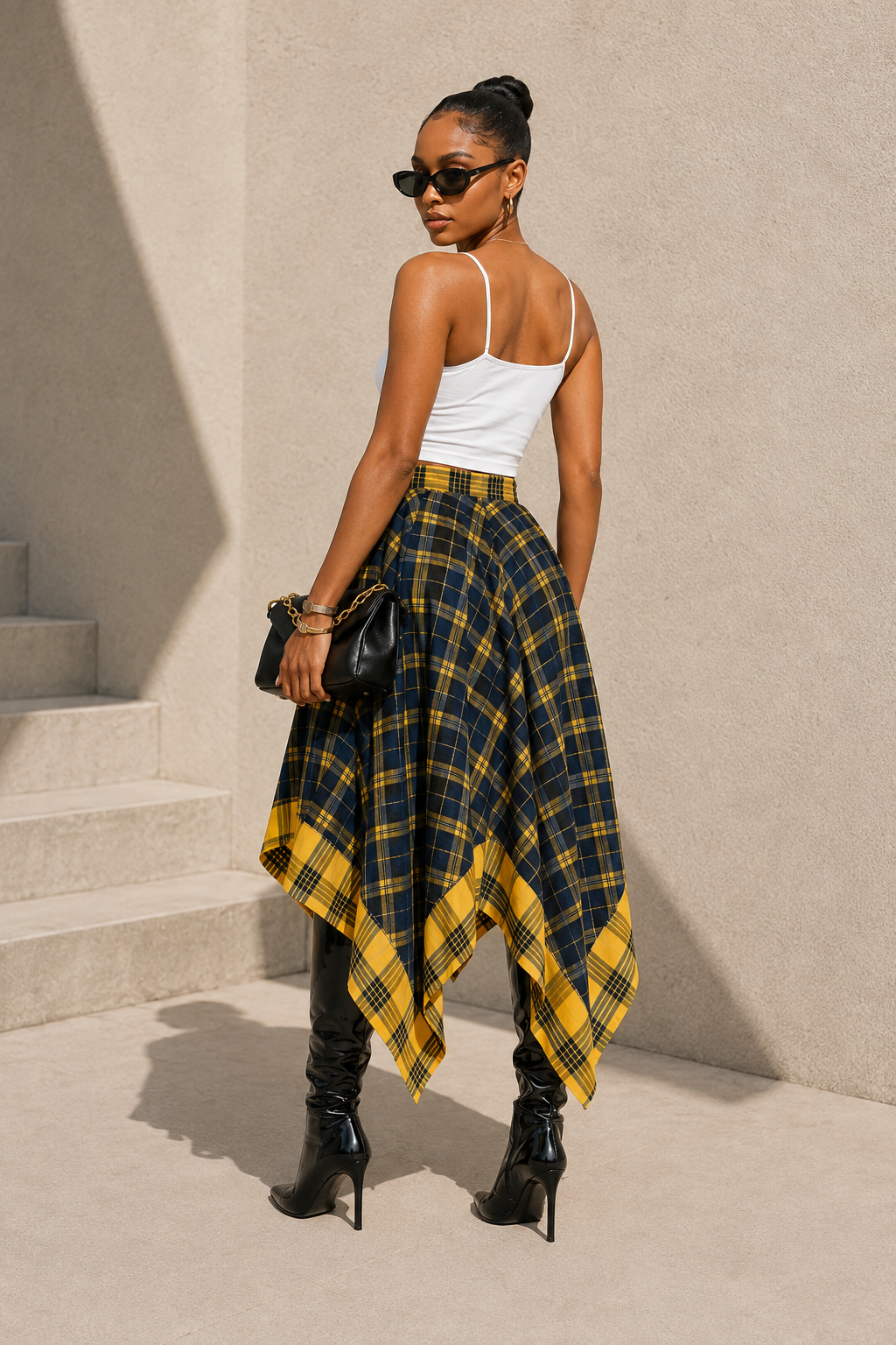Plaid in Motion Skirt