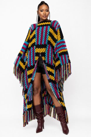 Fearless Fringe Poncho