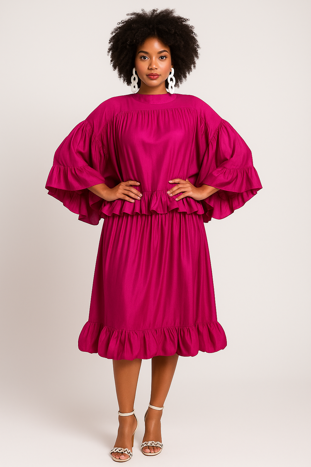 Fuschia Flair Dress