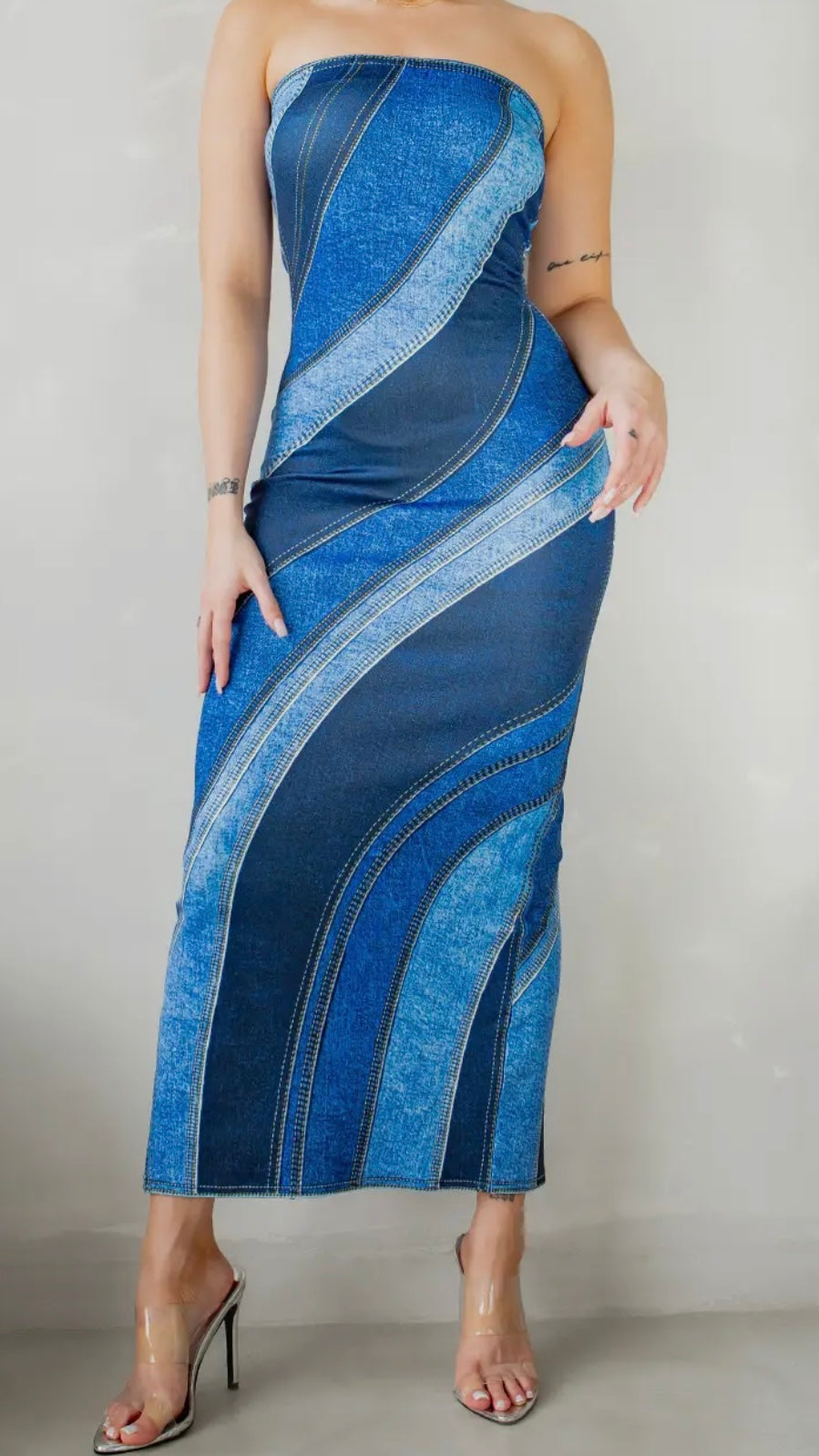 The Illusion Denim Dress