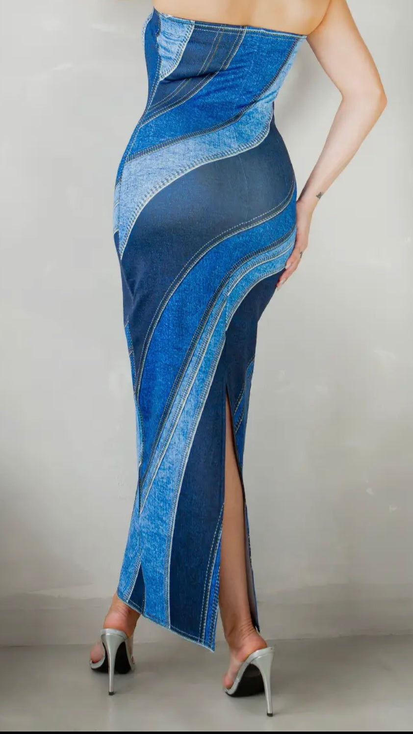 The Illusion Denim Dress