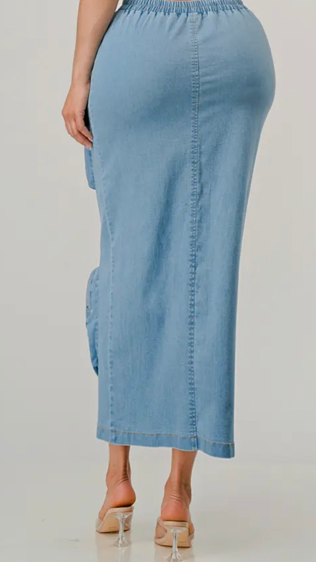 Big Pocket Denim Skirt