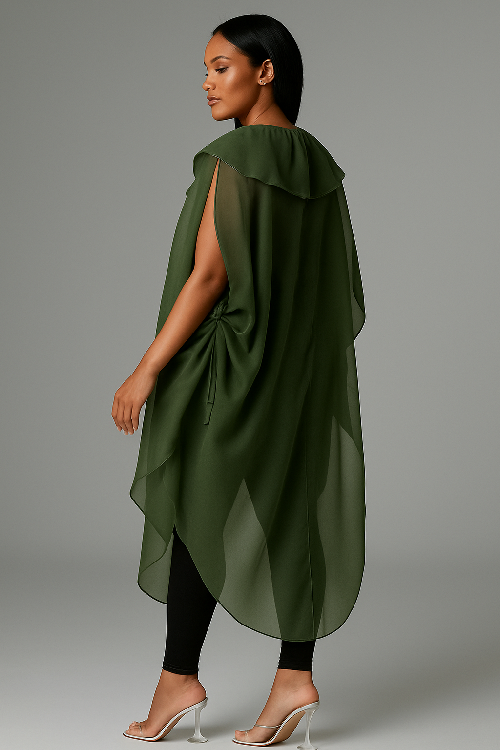 Sheer Grace Ruffle Duster