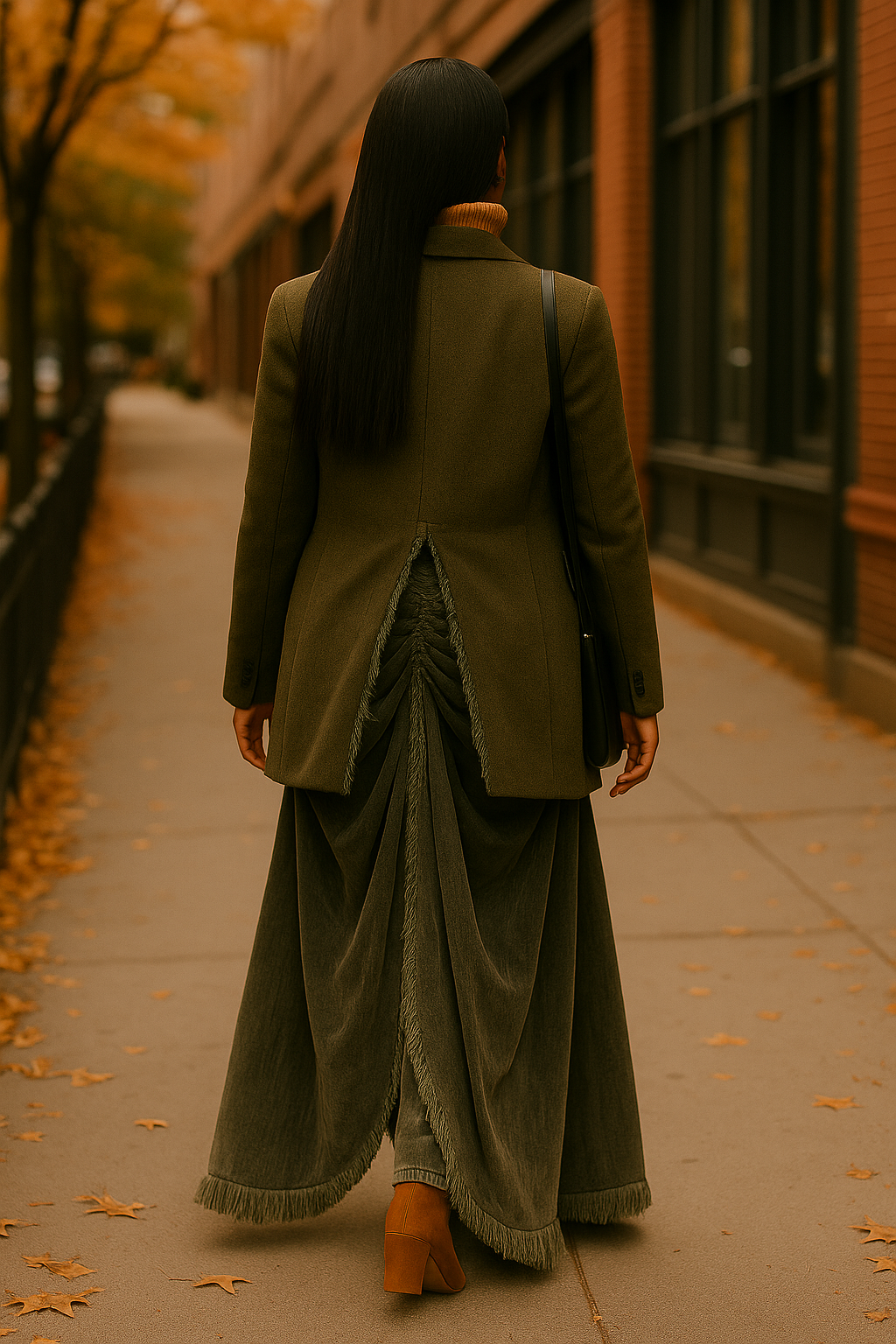 Vintage Green Street Luxe Draped Denim