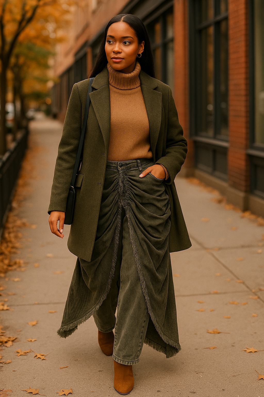 Vintage Green Street Luxe Draped Denim